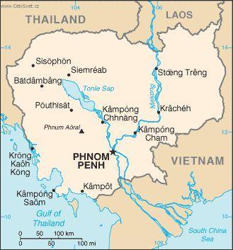 Foto: Kambod�a-politick� mapa