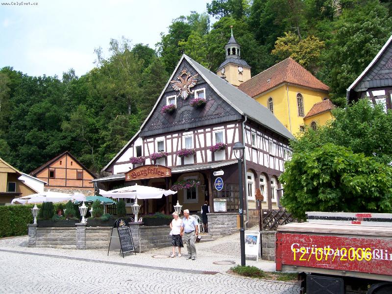 Foto: Kurort Oybin-N�dhern� domy v centru m�sta