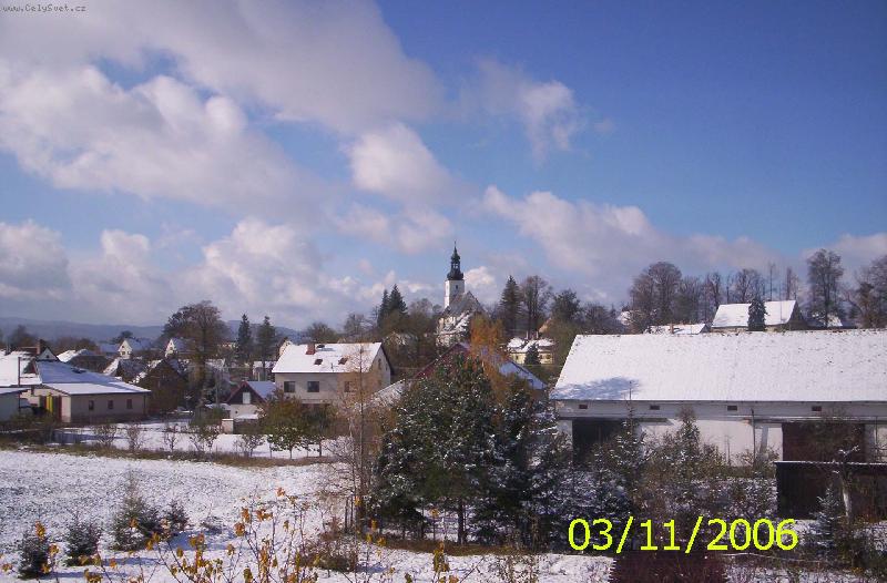 Foto: Prvn� sn�h roku 2006-m�j pohled z okna