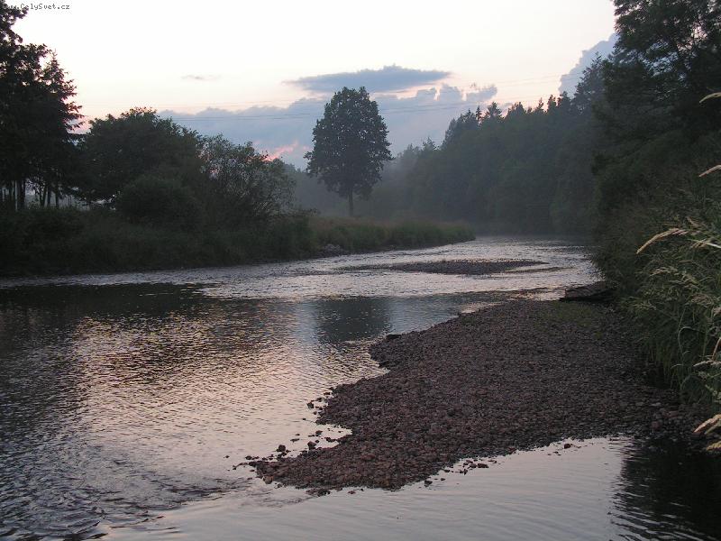 Foto: Luznice pri zapadu slunce