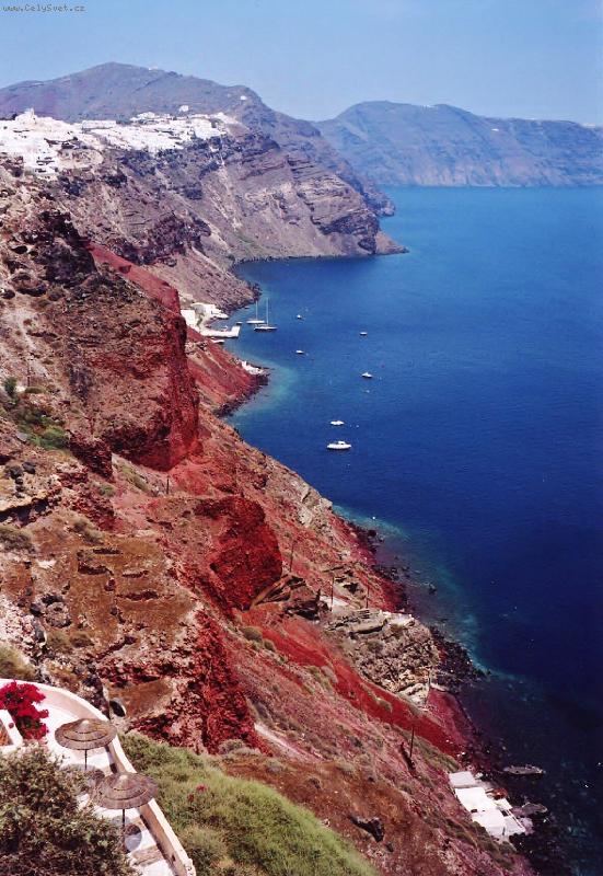 Foto: Hra barev.-Santorini - Oia pob�e��