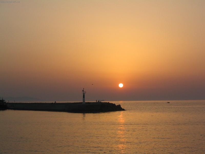 Foto: Z�pad slunce na Kr�t�