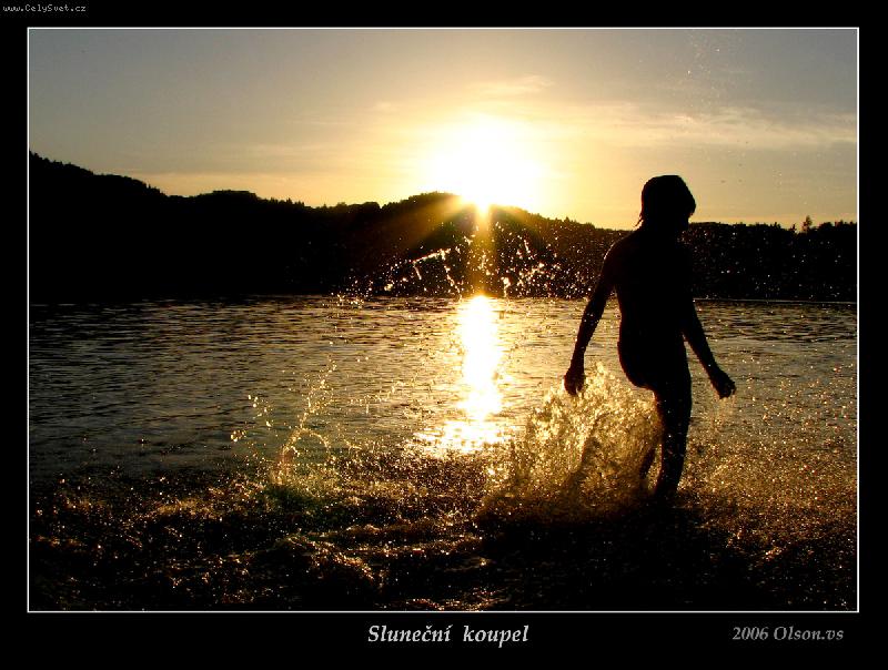 Foto: Slune�n� koupel
