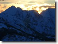 Zapadaj�c� slunce v Alp�ch